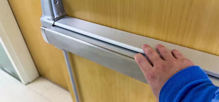 Installing a Push Bar on a Door Cameron Park